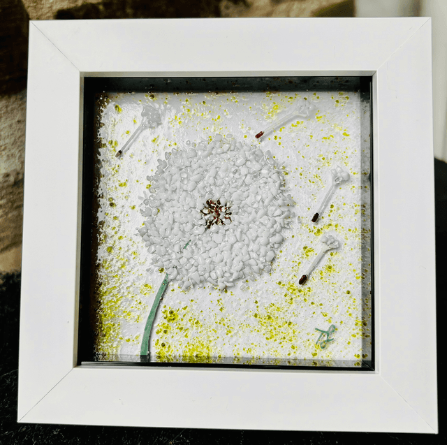 Dandelion Clock Artwork in Standing frame
