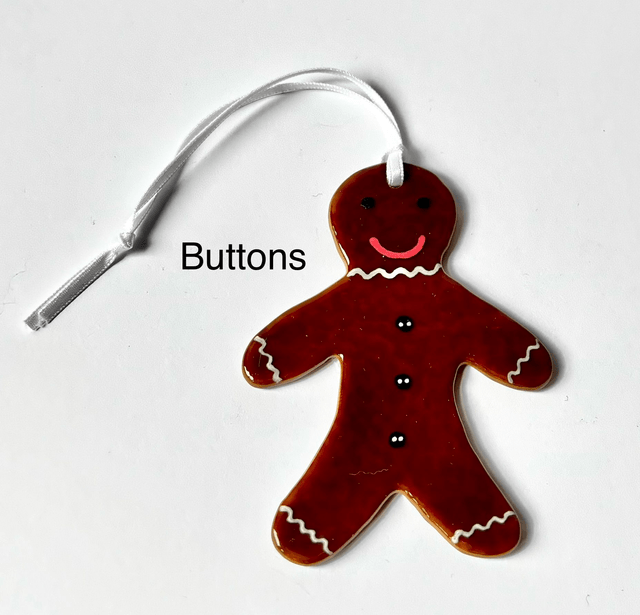 Gingerbread People Hanging Decorations (Various Designs)
